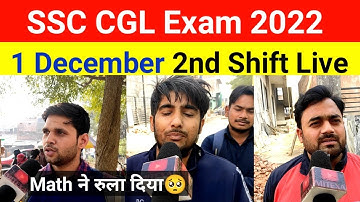 SSC CGL 1 Dec 2nd shift Exam Review | SSC CGL EXAM Analysis