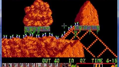 Lemmings 1 Tricky Level 28 Lost something