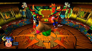 Walking Through Crash Bandicoot part 3 Papu Papu evil witch doctor