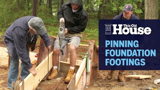 How to Pin Foundation Footings to a Granite Ledge | This Old House