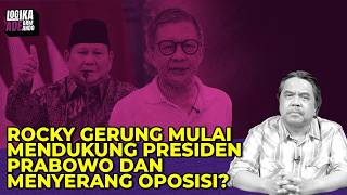 ROCKY GERUNG MULAI MENDUKUNG PRESIDEN PRABOWO DAN MENYERANG OPOSISI? Logika Ade Armando