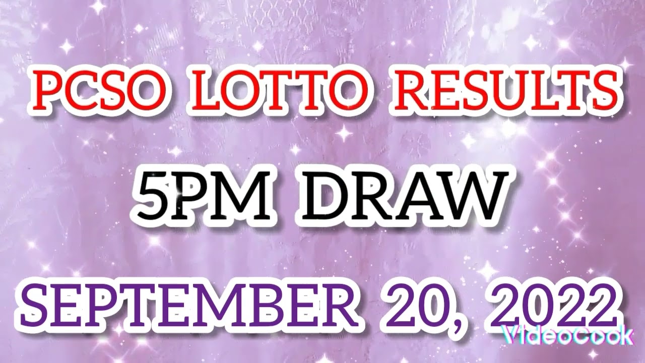 PCSO LOTTO RESULTS TODAY SEPTEMBER 20, 2022