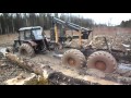 Belarus Mtz 1025, 892 tractors working in forest, difficult conditions