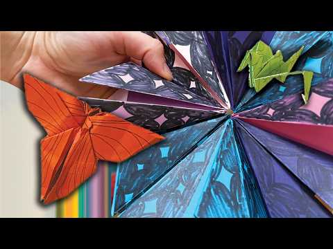 trying origami for the first time 🦋