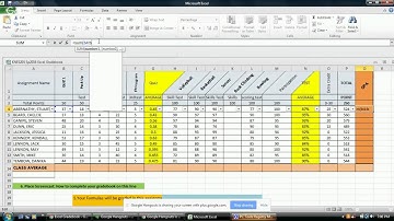 Excel Gradebook