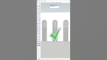 Sketchup tutorial: Decoration Wall Design in Seconds Using 1001bit #sketchup #shorts