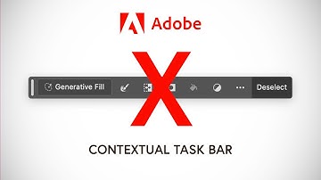 How to Hide the Contextual Task Bar | How to Find the GenAi Toolbar - Adobe