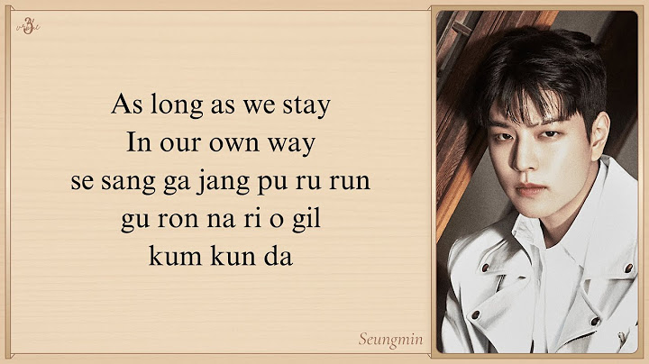 Seungmin (Stray Kids) 'As we are' Easy Lyrics