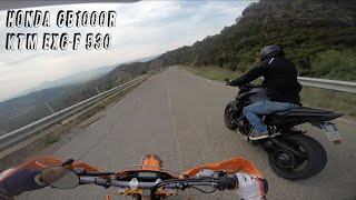 Alla grotta di san Giovanni con supermoto ktm 530 e cb1000r