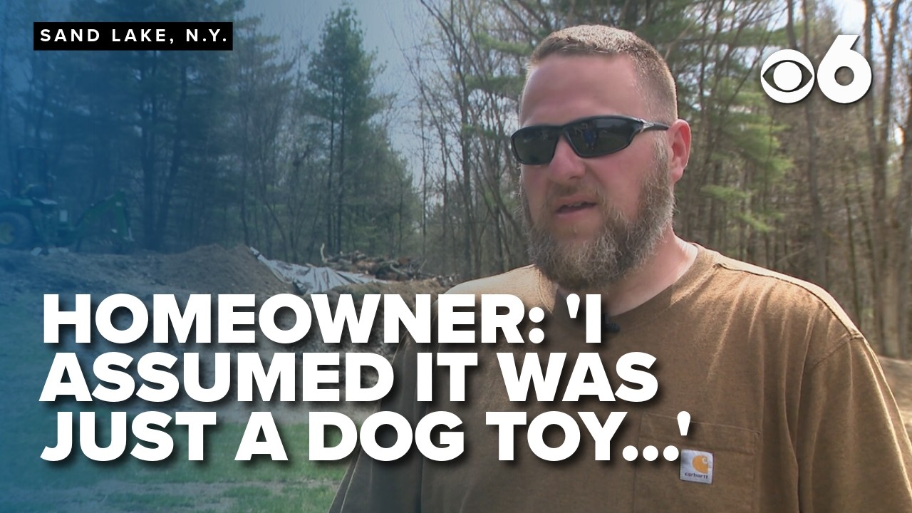 Homeowner on possible historical remains unearthed on his property | 3:23 | CBS6 Albany | 70.3K subscribers | 39,247 views | April 16, 2026