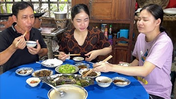 Cá lóc hấp mướp,ốc kho sã bữa cơm dân dã vậy mà hao cơm lắm | ATNQ.