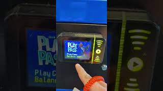 106 Million Points On Our Check E Cheese Play Card! #shorts