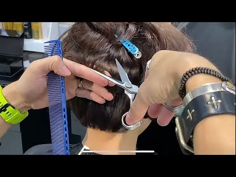 Dang Hieu. Cut BOB Layer Classic Hair (Hướng dẫn cắt tóc ngắn xoăn BoB Layer )