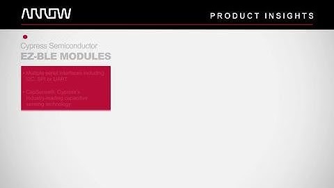 Cypress Semiconductor EZ-BLE Bluetooth Smart Modules