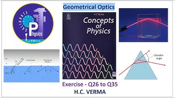Geometrical Optics | H.C. Verma | Exercise - Q26 to Q35 | Calibrate Physics with PP Sir