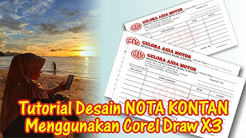Tutorial Desain Nota Kontan