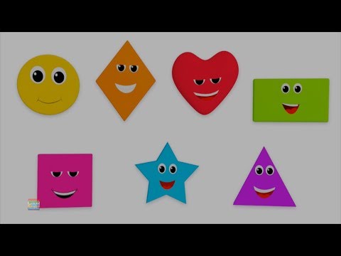 membentuk lagu untuk kanak-kanak | belajar nama bentuk | bentuk geometri | Shape Song | Nursery Song