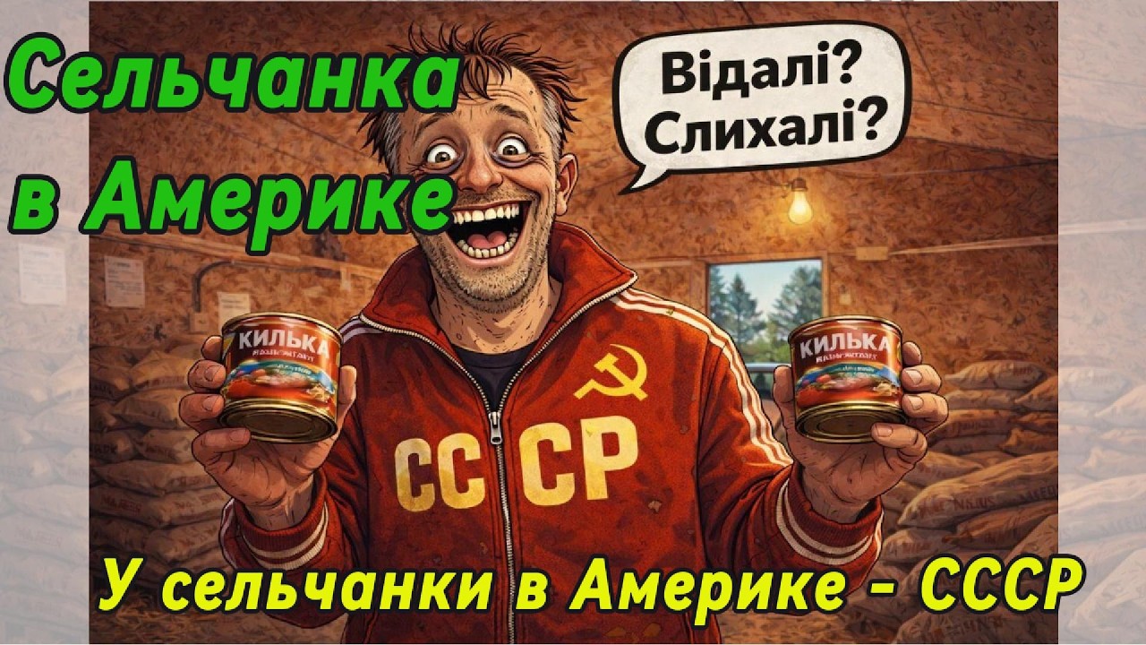 Сельчанка в Америке! Кашка! Рибусінька! Ковбасунька!