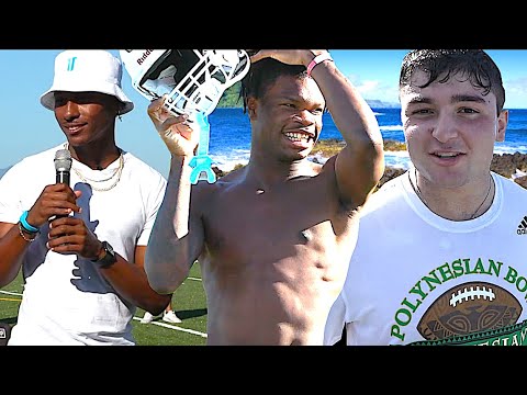 Behind the Scenes | Polynesian Bowl Practice w/ Travis Hunter ,Deestroying & the Nations TOP Ballers