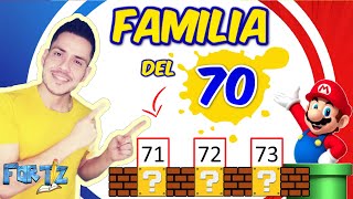 Familia Del 70 Para Nios  Nmeros Del 70 Al 79 Super Fcil