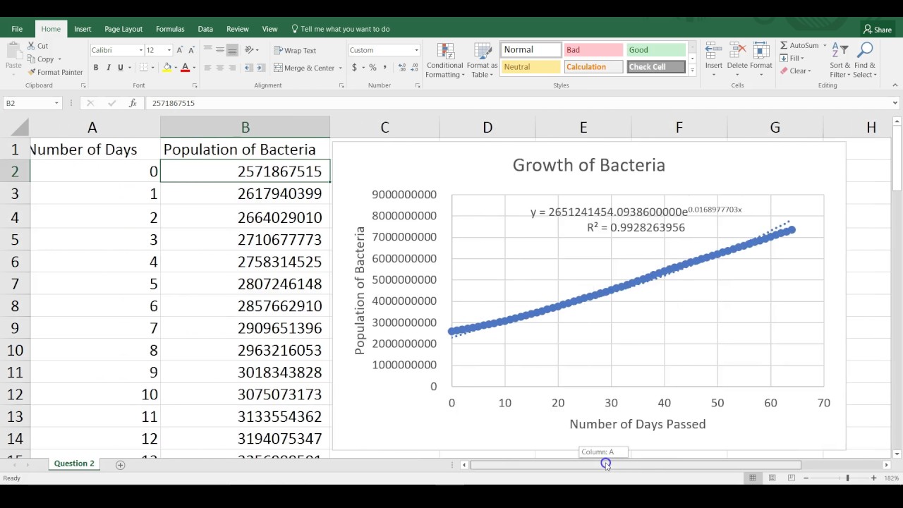 我和Excel有个约会 3 - 如何设定趋势线方程式的Y截踞距 (国语)