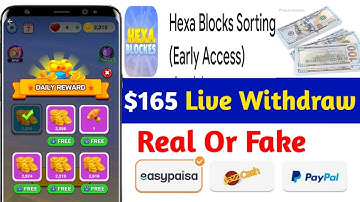 Hexa Blocks Sorting – Is it a scam? – App to Earn Money PayPal 2024💸