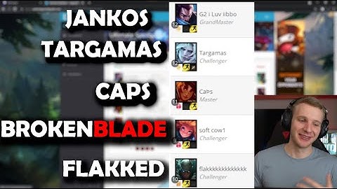 Jankos leaks games with new G2 Roster, Flakked, BrokenBlade, Targamas, Caps