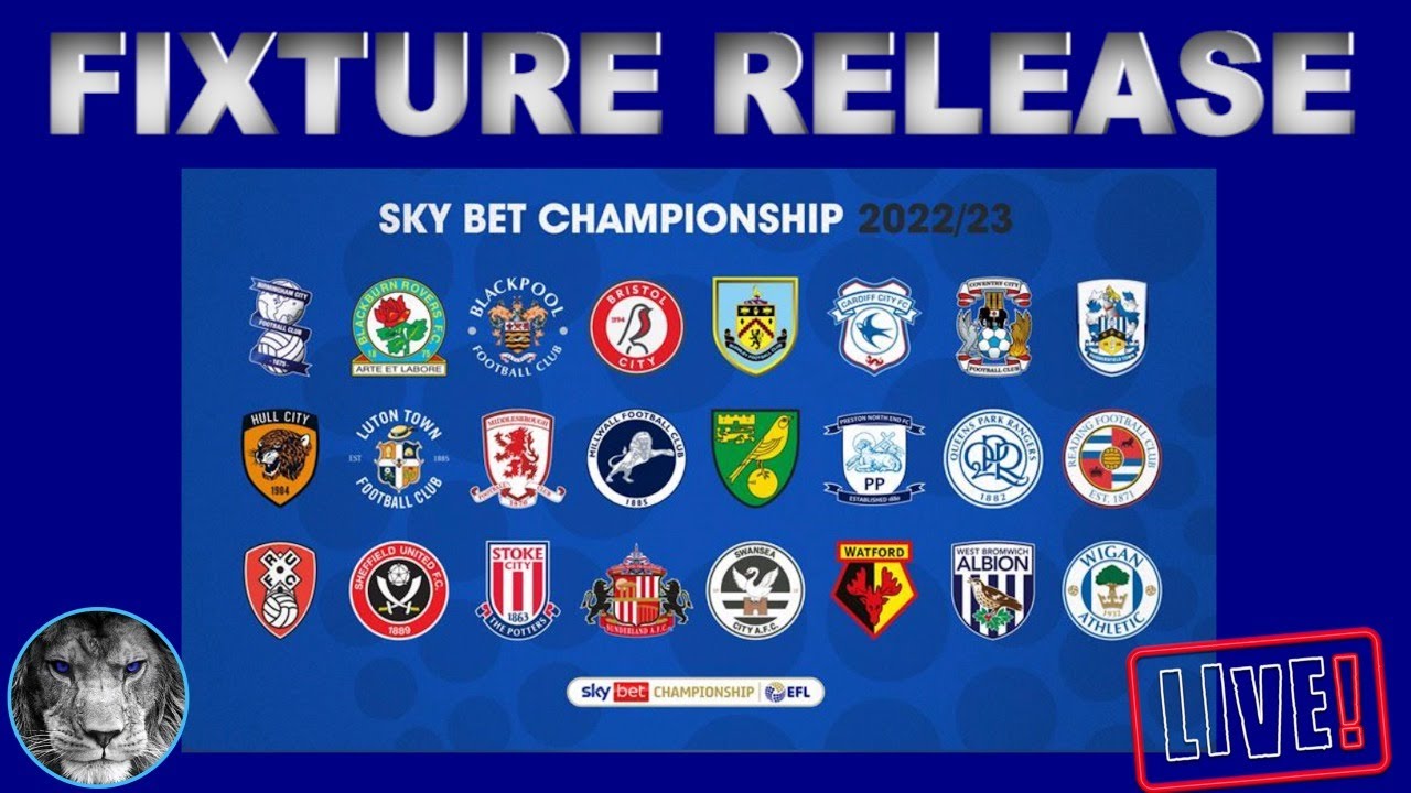 2022/23 Sky Bet Championship Fixtures Confirmed