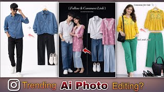 TRENDING Couple Outfits Photo Editing Prompts | Budget Fashion Photo Edit | Instagram Myntra Fashion screenshot 3