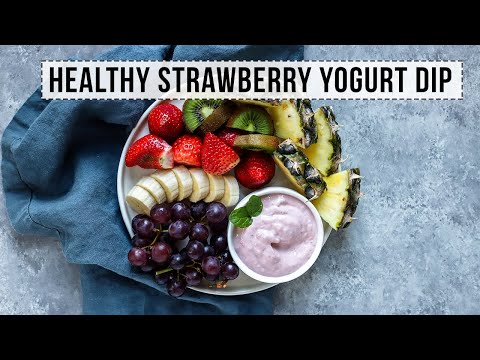 Healthy Strawberry Yogurt Fruit Dip