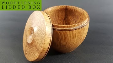 Woodturning - Lidded Box Full Demonstration Step By Step Video