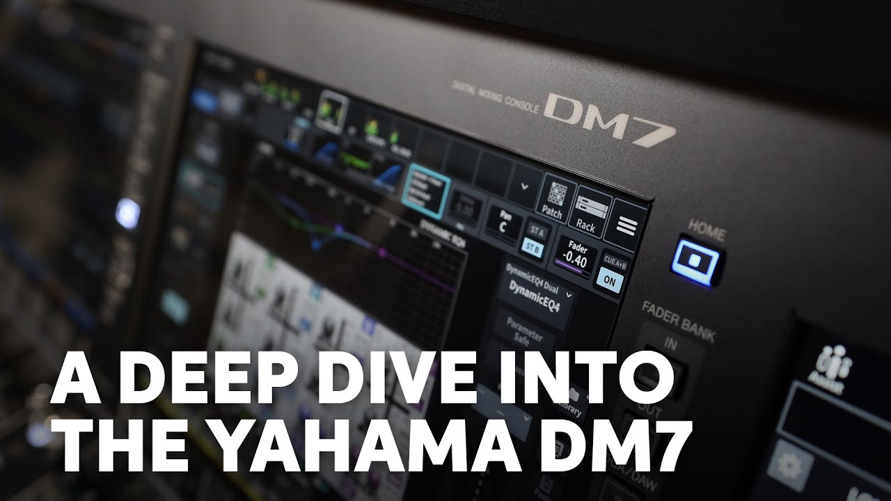 Yamaha DM7 120-channel Digital Mixer Deep Dive Demo