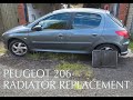 Peugeot 206 Radiator replacement