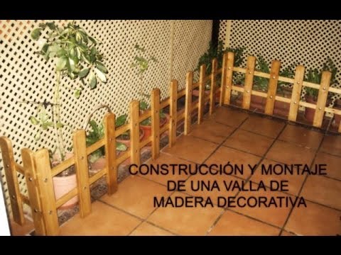 Paso a paso construcción y montaje de una valla de madera ...