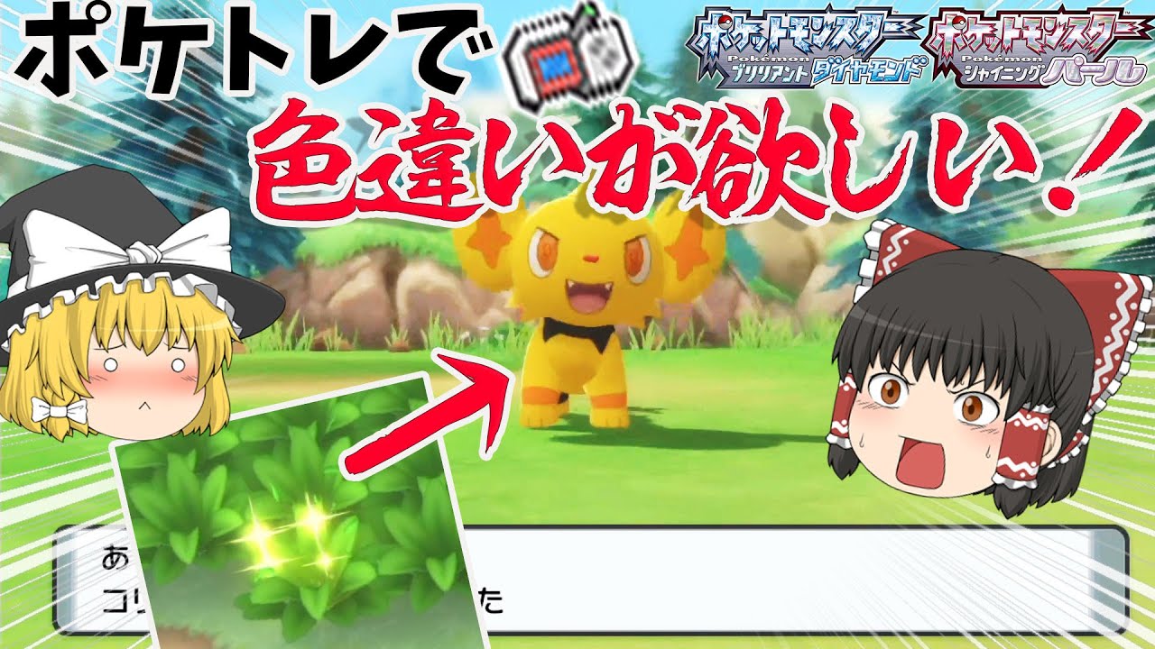 ポケモンbdsp ポケトレで色違いが欲しい人必見 ポケトレのやり方解説 ゆっくり実況 Youtube