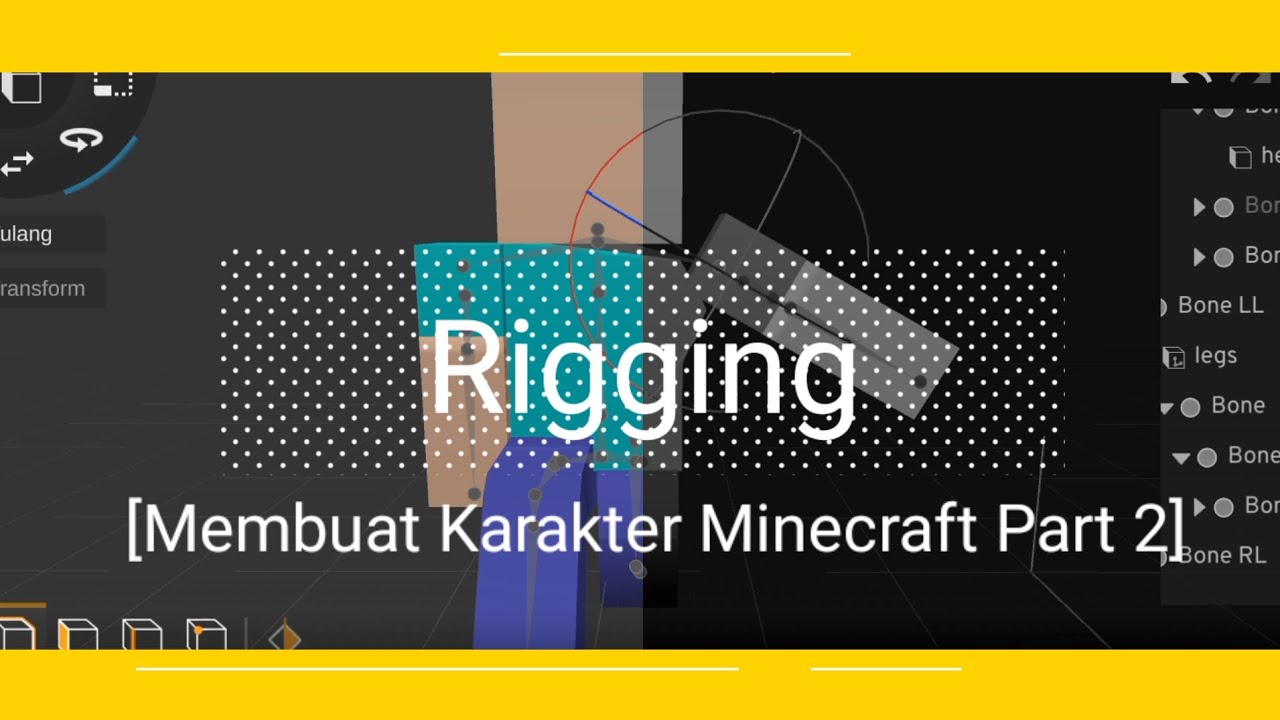 Rigging-Membuat Karakter Minecraft [Part2] #prisma3d #minecraft # ...