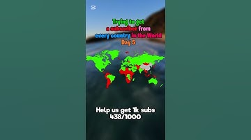Trying to get a Subscriber from every Country in The World | #maps #map #mapping #world #fyp