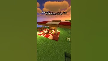 Picnic Umbrella in Minecraft!⛱️🔥✅ #minecraft #minecraftshorts #shorts #minecraftbuild