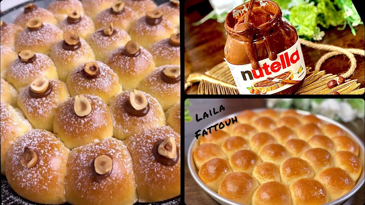 بريوش الشهد/ خليه بريوش النوتيلا المنزليه بعجينه قطنيه ناجحه من اول مره مش هتبطلى تعمليها 😋🥮