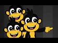 🐒 Five Little Monkeys Jumping on the Bed 🎵 [2 MIN LOOP] Bouncy Remix &amp; Funny Sound Effects
