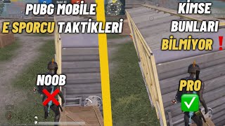 PUBG MOBİLE SİZİ E SPORCU YAPACAK TAKTİKLER!