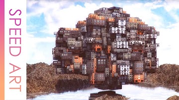 Creating a fantasy 3D scene in Cinema4d