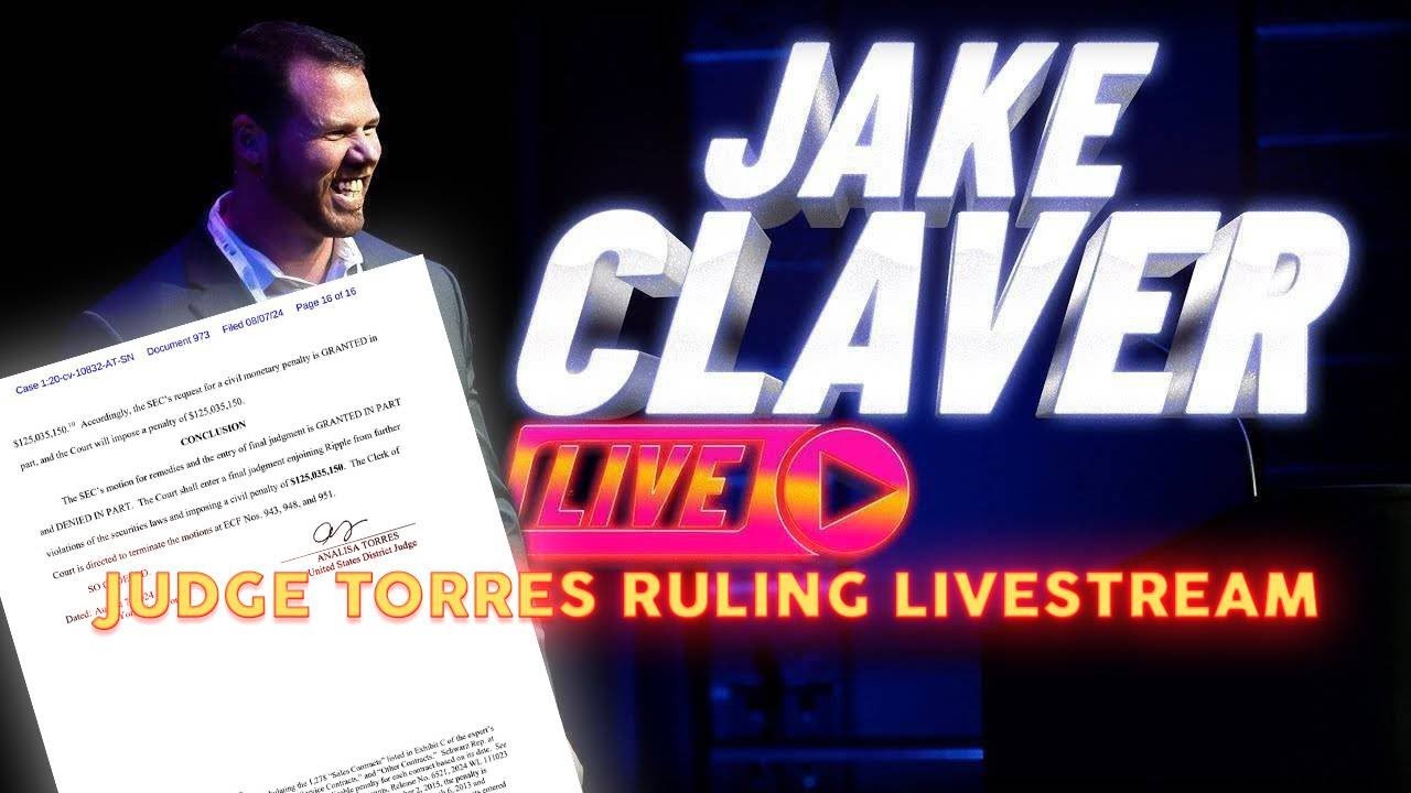 Jake Claver Live - 8-8-2024 - XRP & Digital Assets Q&A