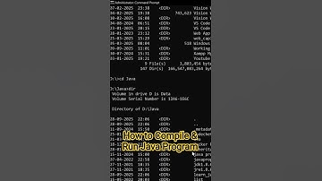 How to Check Java Version | Compile & Run Java Program #short #viral #java #creativejavaprogramming