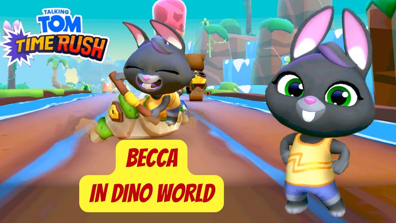 Talking Tom Time Rush Becca Wide Screen FHD || Talking Becca Running ...