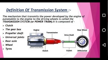 Transmission system automobile