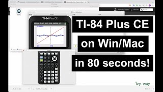 TI-84 tutorial: Install and use TI-84 Plus CE on your computer in 80 seconds for FREE (Mac/Win)