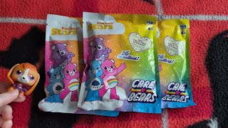 Opening 3 Care Bears Pocket Stars Blind Bags