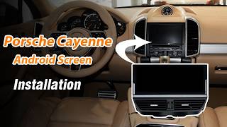 Android CarPlay Display Install DIY For Porsche Cayenne Screen Display With Co pilot Screen