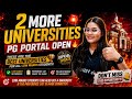 🔴2 More Universities PG Portal Open🔥| These Are The Best Universities For All Low Marks Students🔥